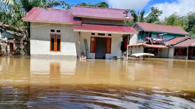 Banjir Rendam Tiga Dusun di Desa Nyangkom, 96 Rumah Warga Terdampak
